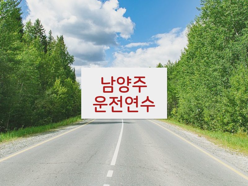 남양주운전연수 후기