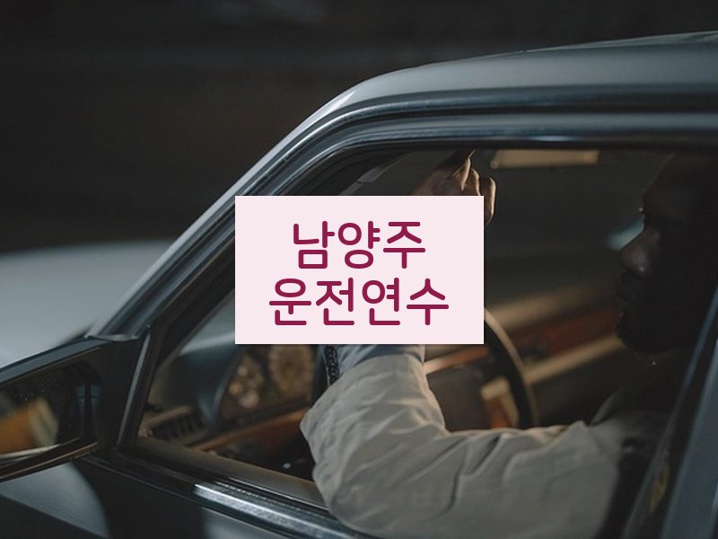 남양주운전연수 후기