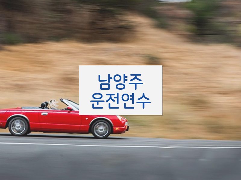 남양주운전연수 후기