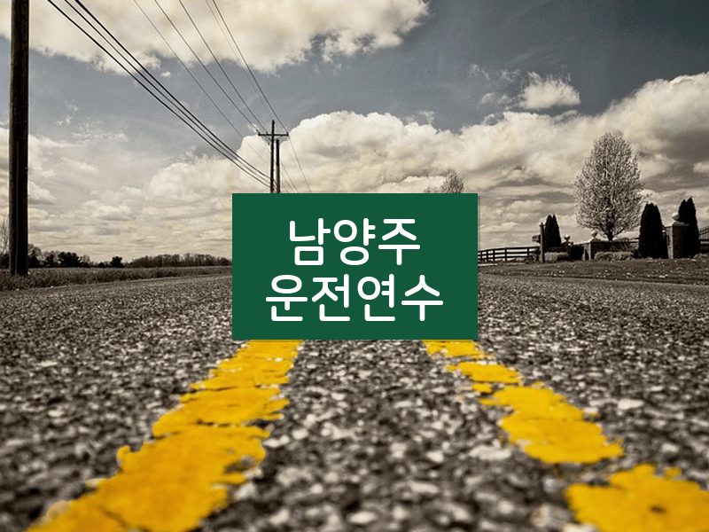 남양주운전연수 후기