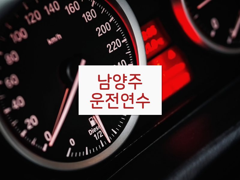 남양주운전연수 후기