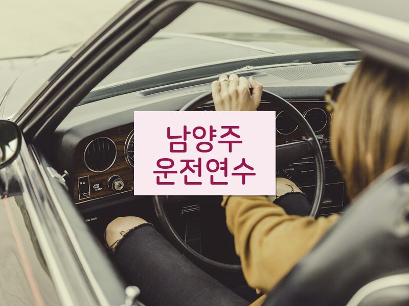 남양주운전연수 후기