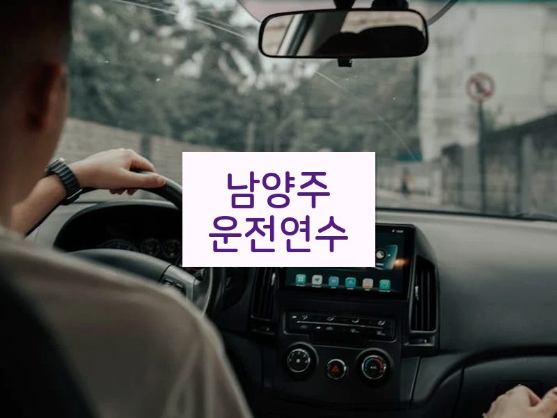 남양주운전연수 후기