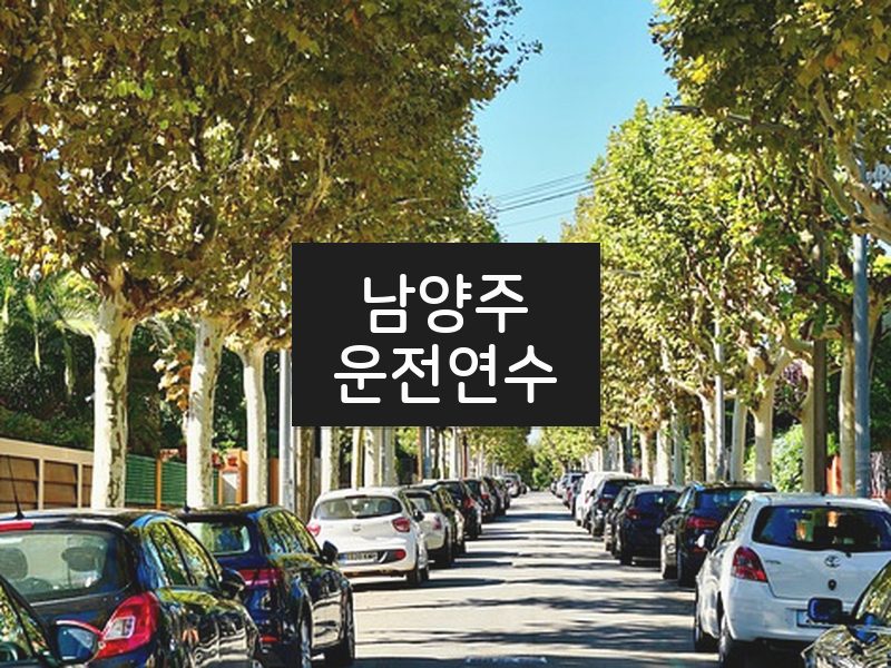 남양주운전연수 후기