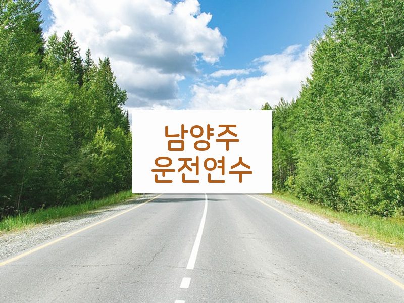 남양주운전연수 후기