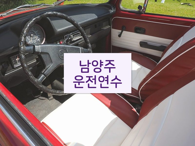 남양주운전연수 후기