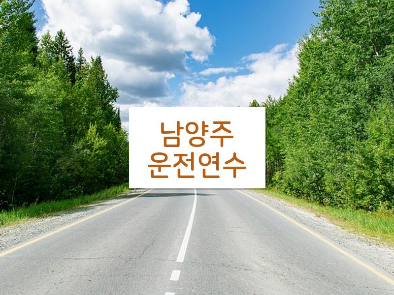 남양주운전연수 후기