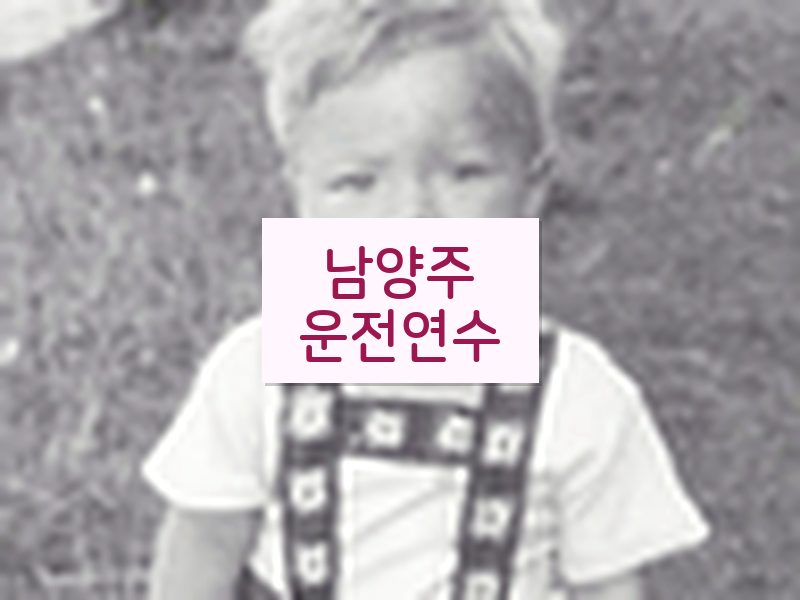 남양주운전연수 후기