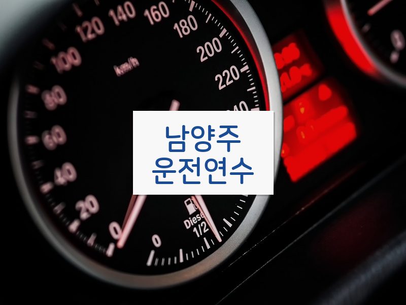 남양주운전연수 후기
