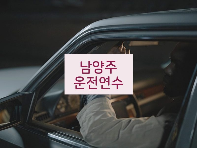 남양주운전연수 후기