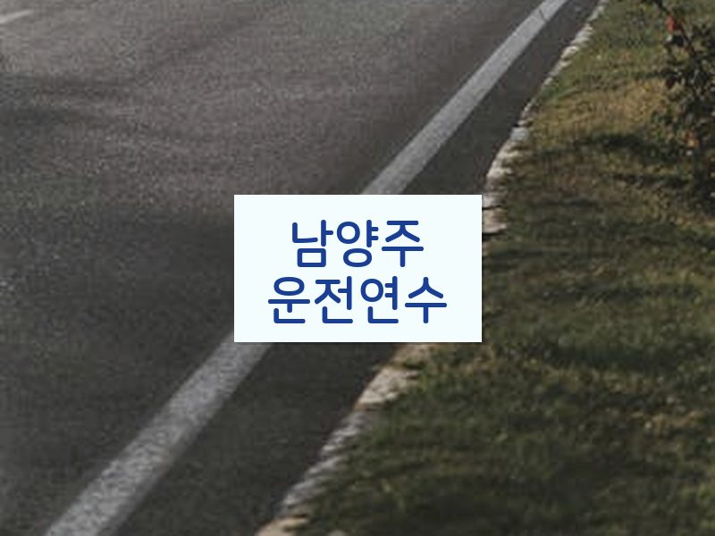 남양주운전연수 후기