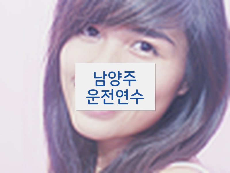 남양주운전연수 후기