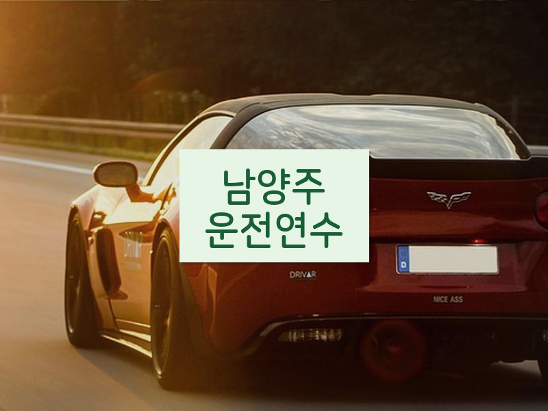 남양주운전연수 후기