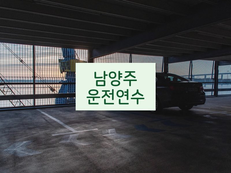 남양주운전연수 후기