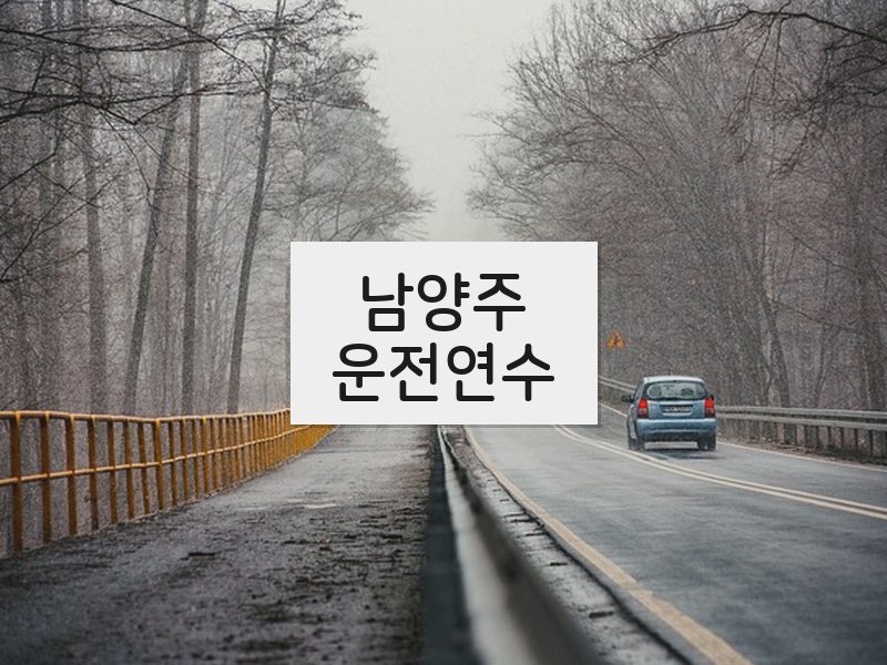 남양주운전연수 후기