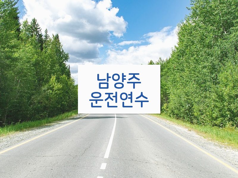 남양주운전연수 후기