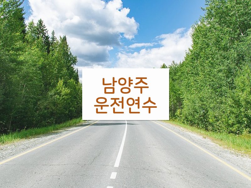 남양주운전연수 후기