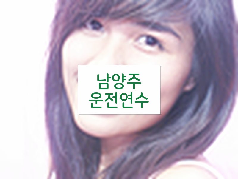 남양주운전연수 후기