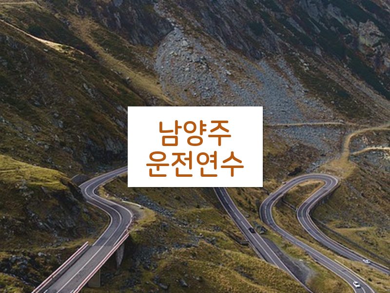 남양주운전연수 후기
