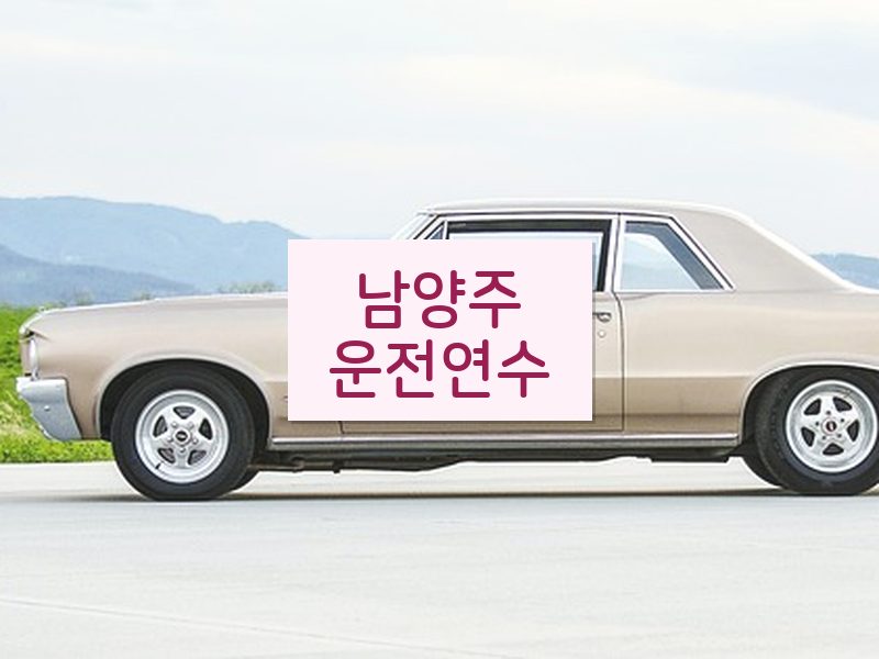 남양주운전연수 후기