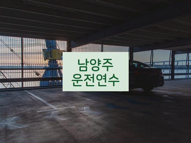 남양주운전연수 후기