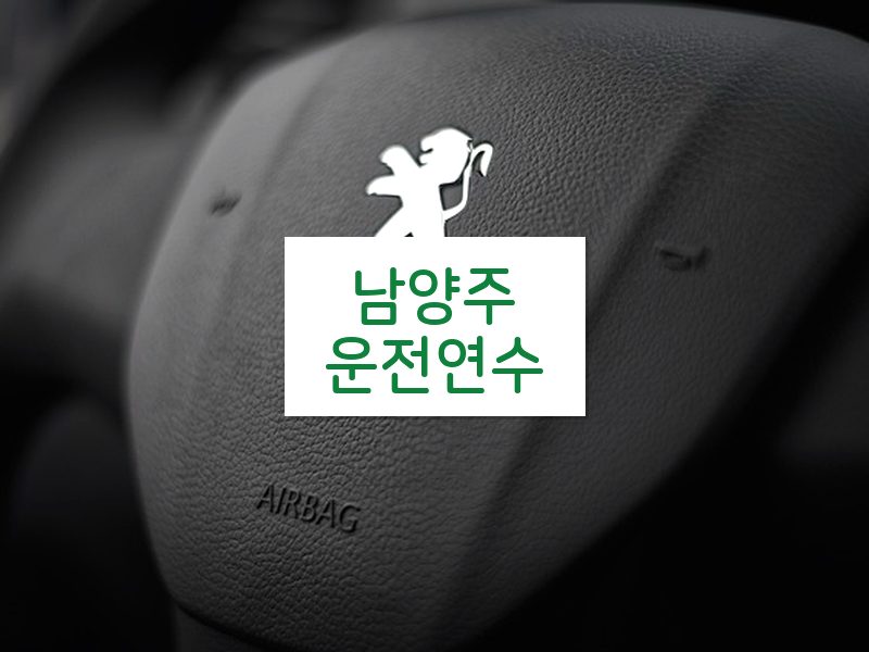 남양주운전연수 후기