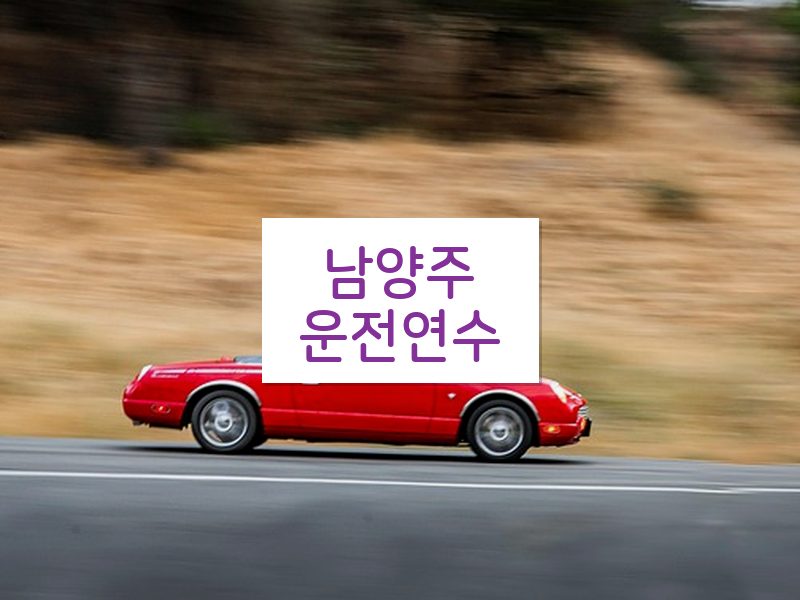 남양주운전연수 후기