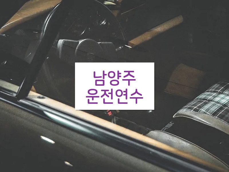 남양주운전연수 후기