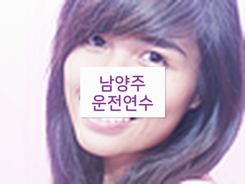 남양주운전연수 후기