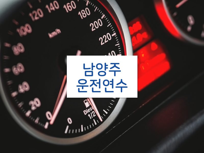 남양주운전연수 후기