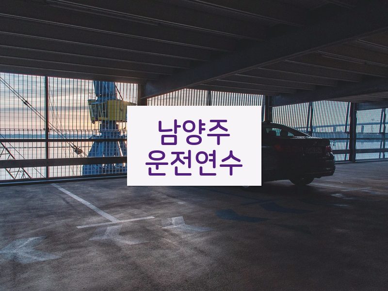 남양주운전연수 후기