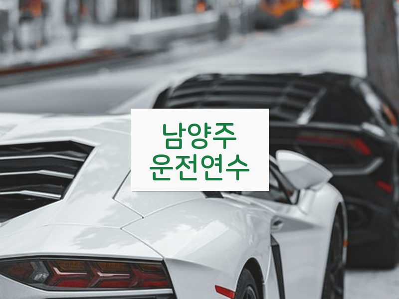 남양주운전연수 후기