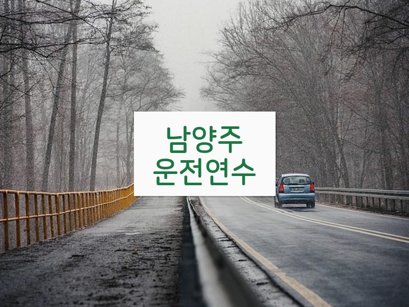남양주운전연수 후기