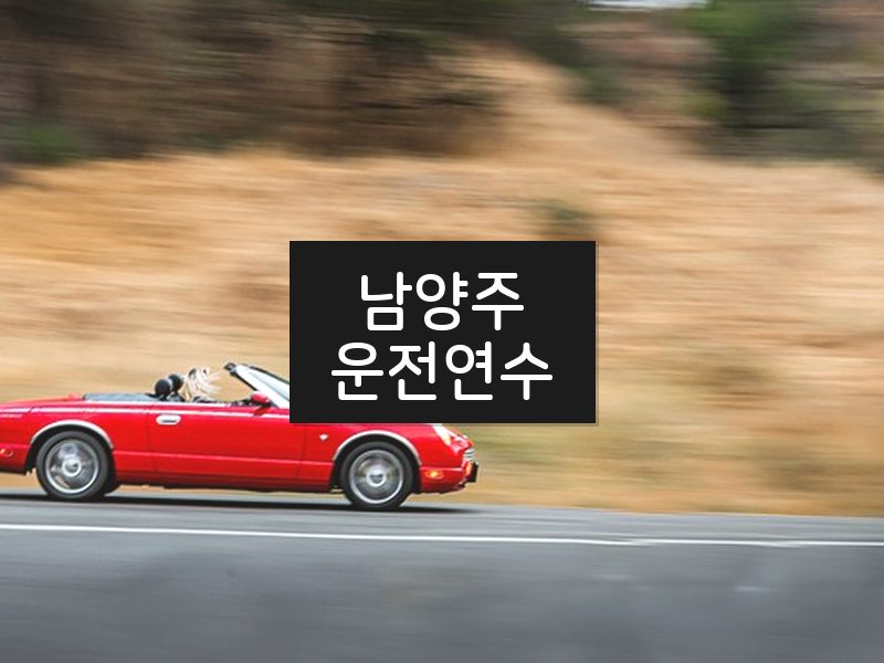 남양주운전연수 후기