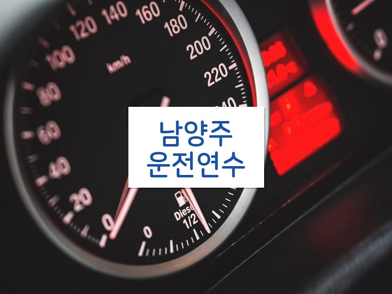 남양주운전연수 후기