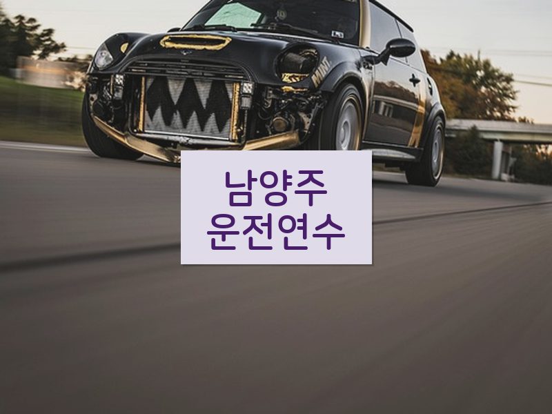 남양주운전연수 후기