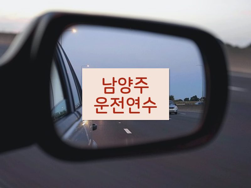 남양주운전연수 후기