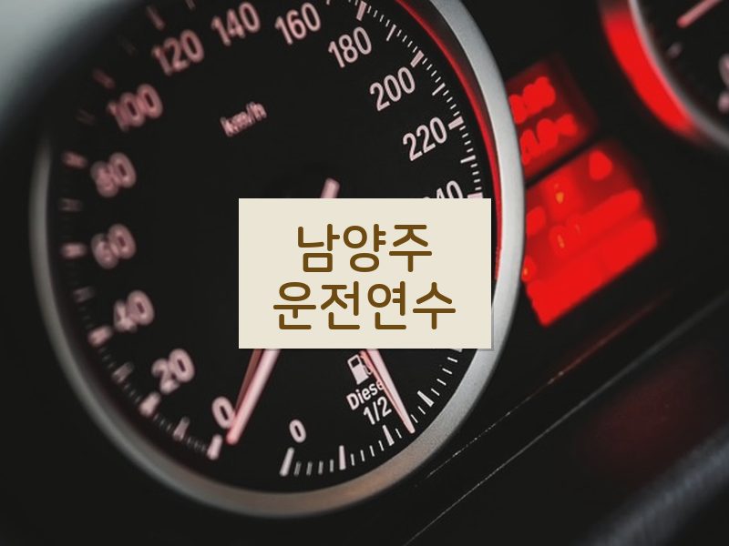 남양주운전연수 후기