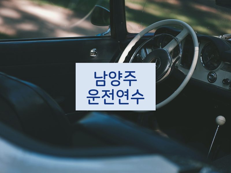 남양주운전연수 후기