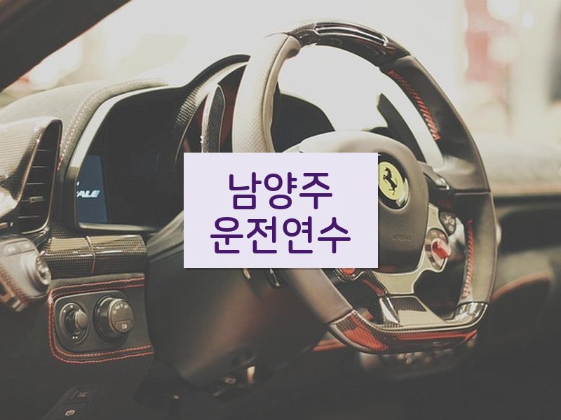 남양주운전연수 후기