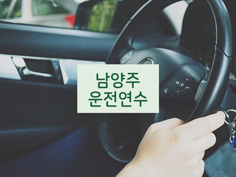남양주운전연수 후기