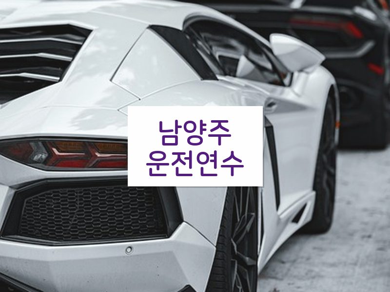 남양주운전연수 후기