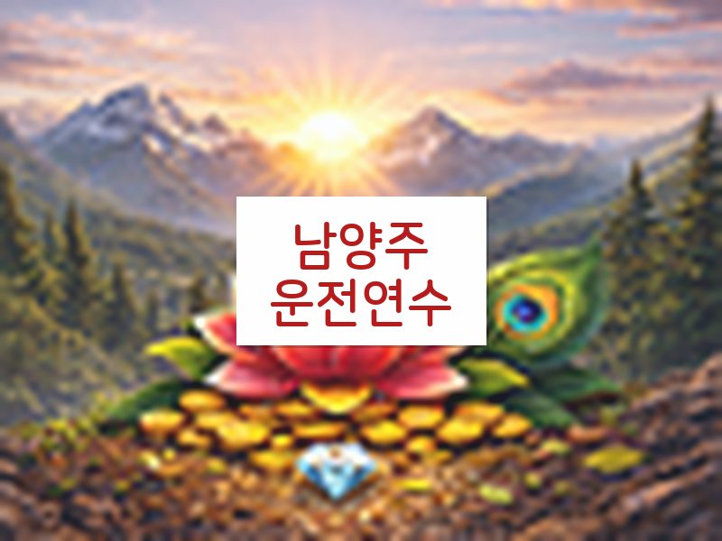 남양주운전연수 후기