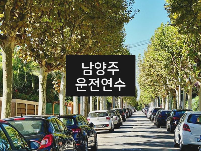 남양주운전연수 후기