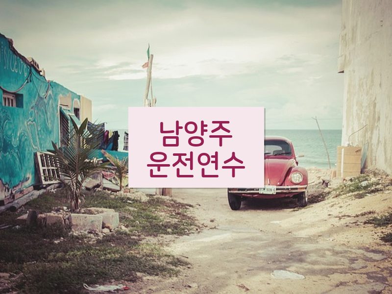 남양주운전연수 후기