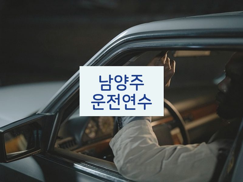 남양주운전연수 후기