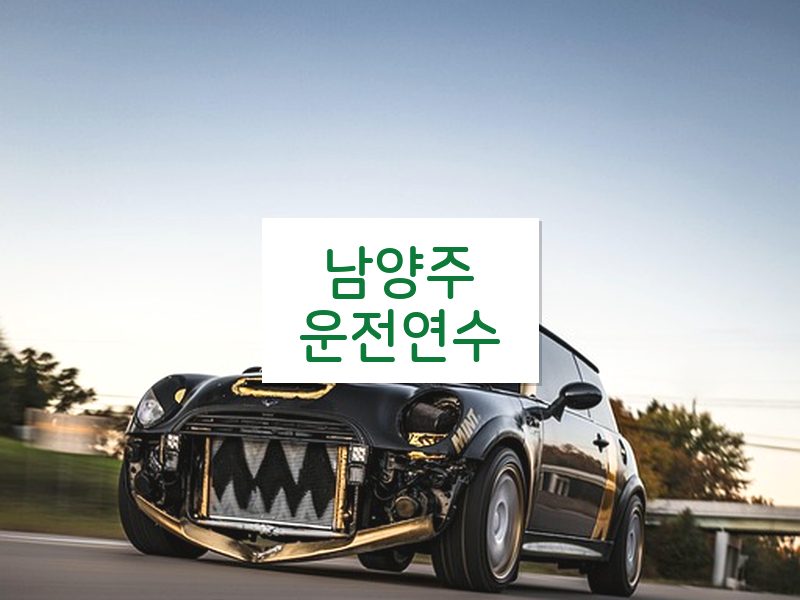남양주운전연수 후기