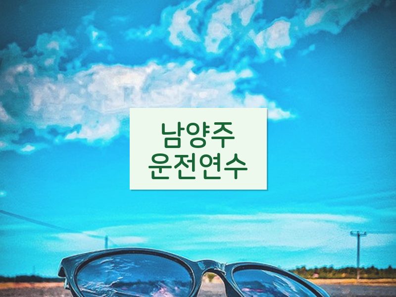 남양주운전연수 후기