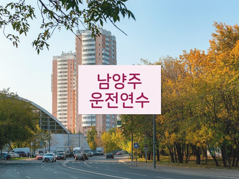 남양주운전연수 후기