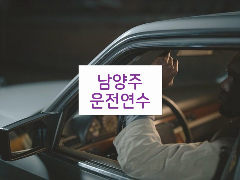 남양주운전연수 후기